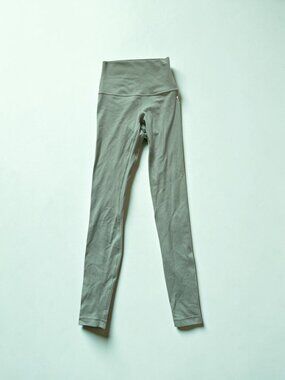 NWT Lululemon Align HR Pant 28" Leggings White Light Sage Size 0 Nulu Yoga